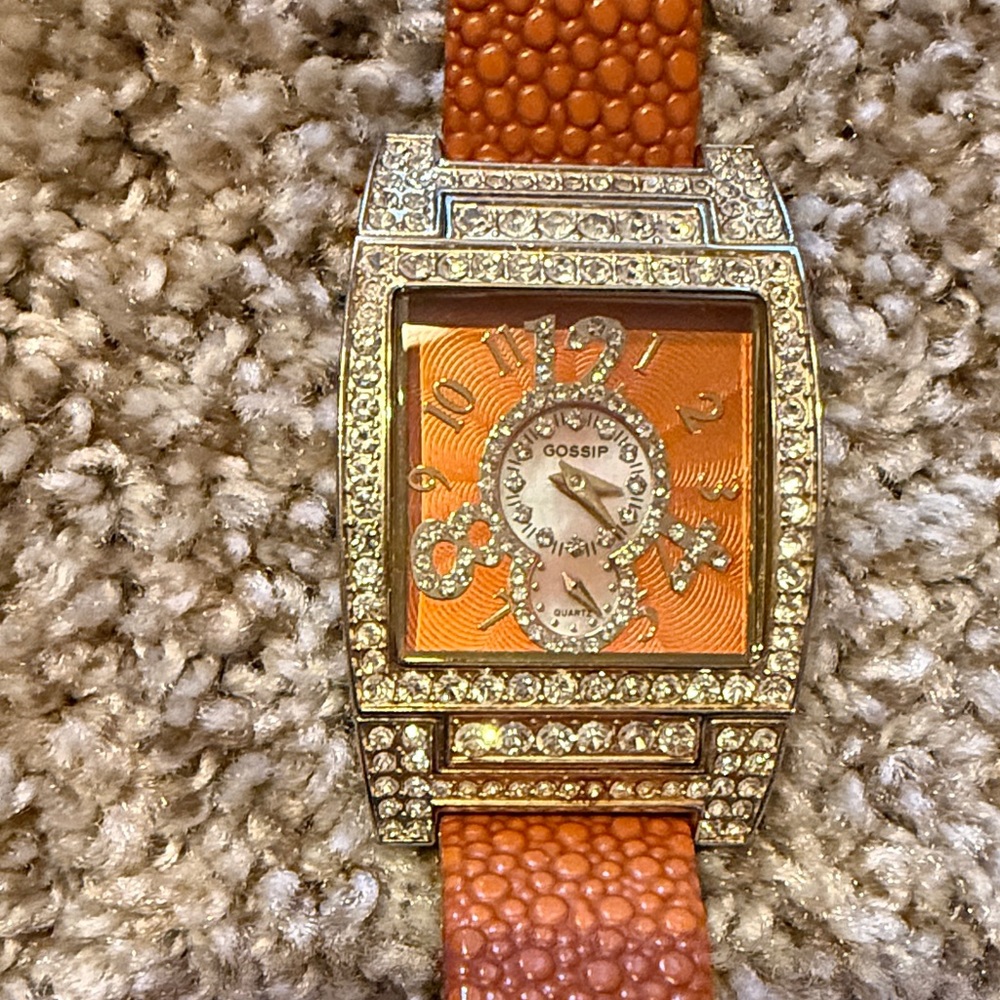 Gossip Gold-Tone Stainless Steel Watch Needs a battery